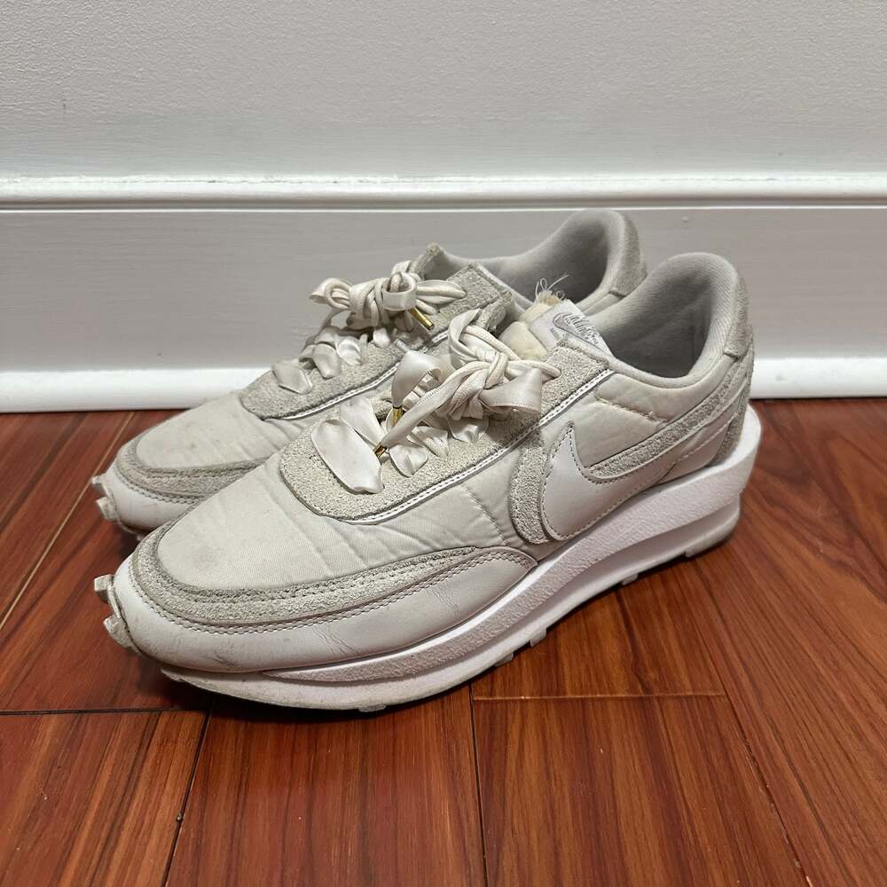 Nike LD Waffle Sacai White Nylon Sneakers